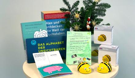 Weihnachtswunschzettel mit ersten Wünschen