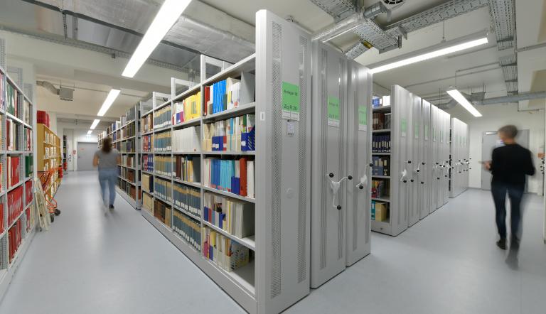 Hebelschubanlage im Magazin
