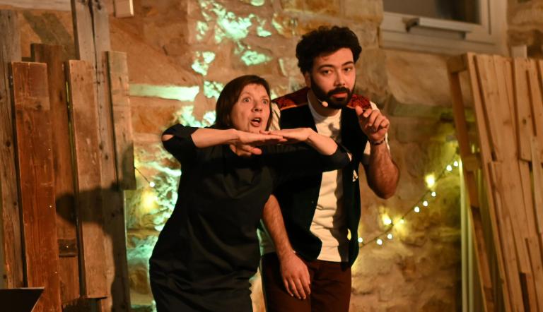 Suse Weisse und Mohammed Kello, Foto: F. Nennewitz