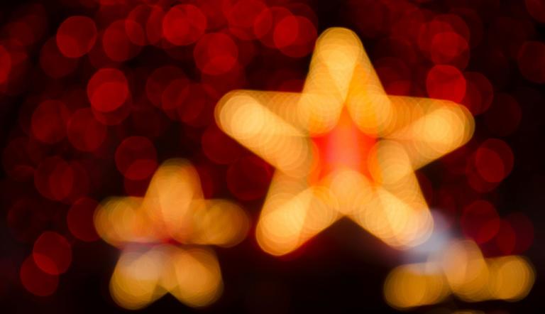 Orange Star Bokeh Light, Foto: Daniel Reche/Pexels